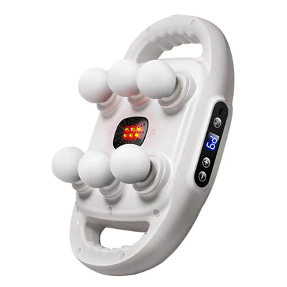 Fascia Gun Muscle Massager Gun High Frequency Back Waist Massage Machine Six-Head Body Shoulder Professional Fascia Massage Gun